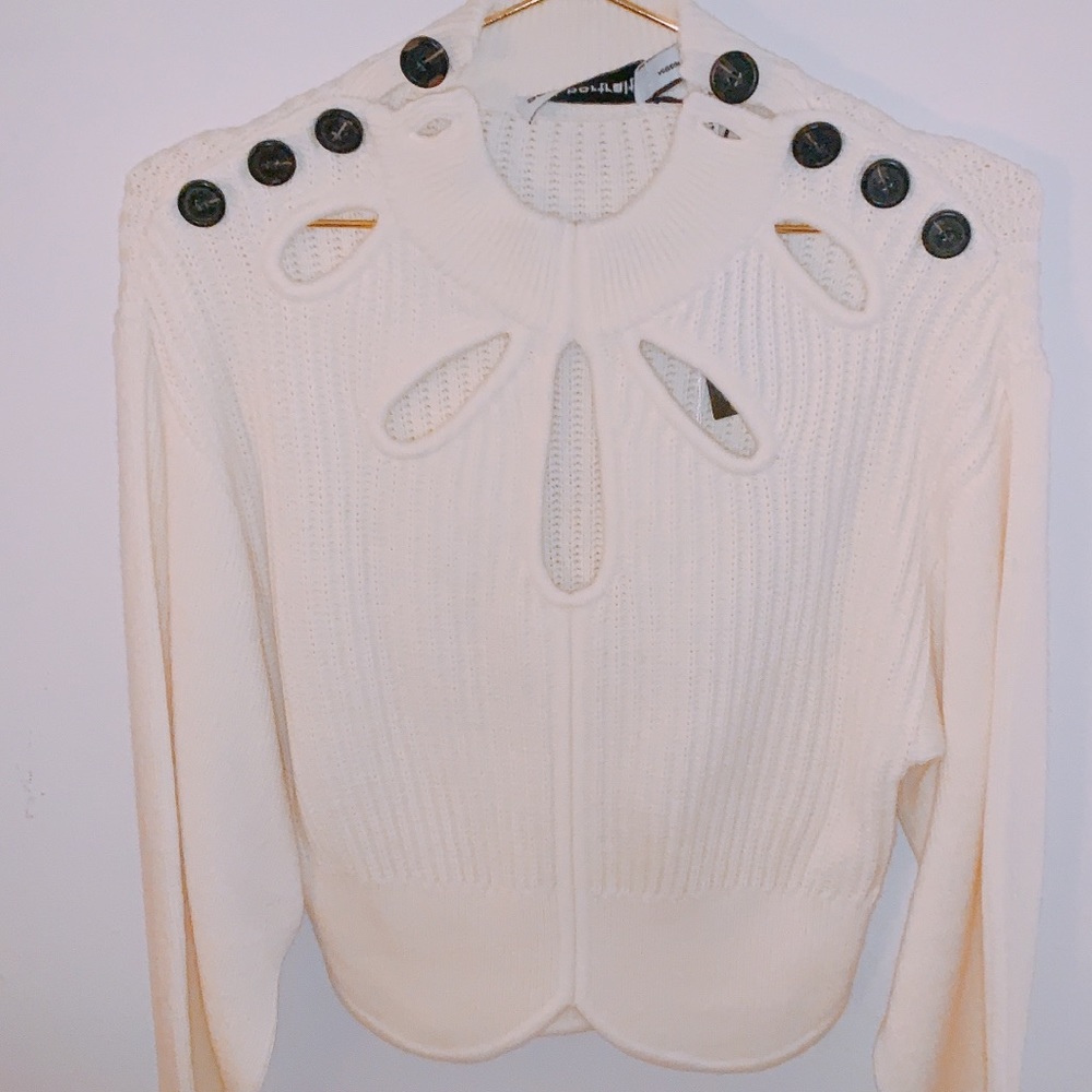 Self-Portrait cream sweater